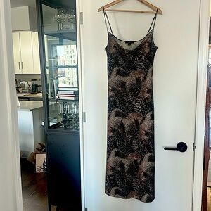 All Saints Leopard Slip Dress, Size 6